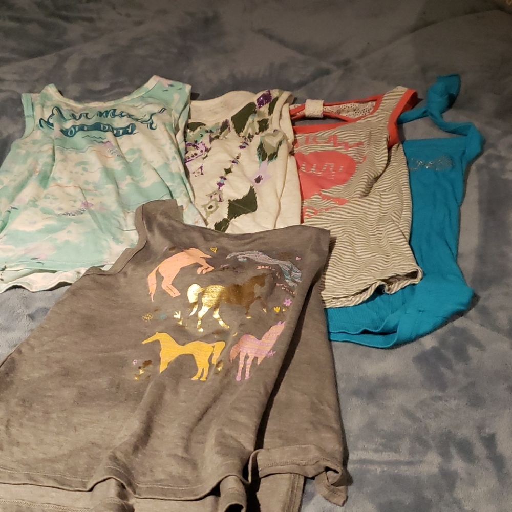 5 patterned tank tops